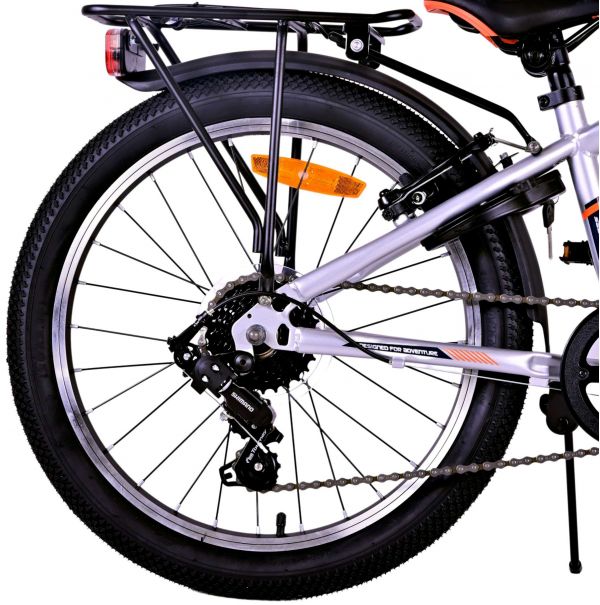 Volare Cross Kinderfiets - Jongens - 20 inch - Zilver - 6 versnellingen