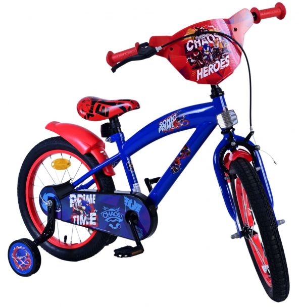 Sonic Prime Kinderfiets - Jongens - 16 inch - Blauw Rood