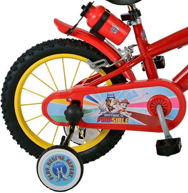 Paw Patrol Kinderfiets - Jongens - 14 inch - Rood - Twee handremmen