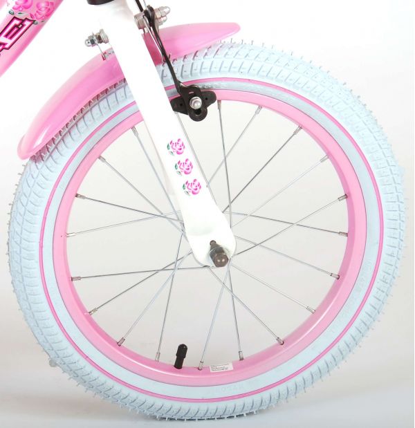 Volare Rose Kinderfiets - Meisjes - 16 inch - Roze/Wit - 95% afgemonteerd