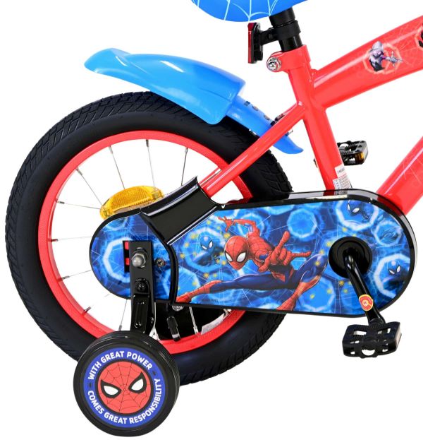 Marvel Spider-Man Kinderfiets - Jongens - 14 inch - Rood/Blauw