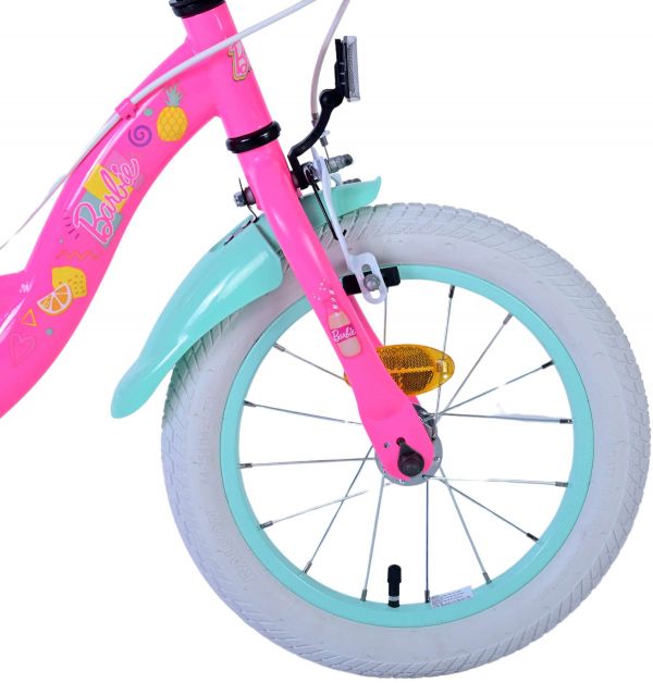 Barbie Kinderfiets - Meisjes - 14 inch - Roze - Twee handremmen