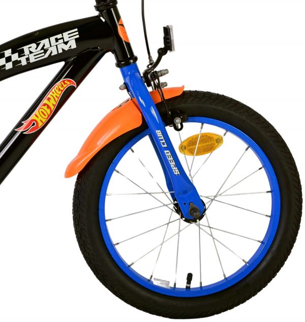 Hot Wheels Kinderfiets - Jongens - 16 inch - Zwart Oranje Blauw