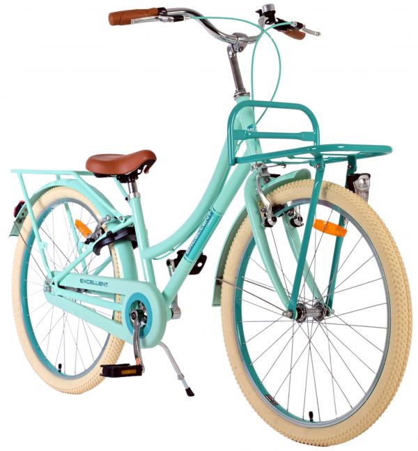 Volare Excellent Kinderfiets - Meisjes - 24 inch - Groen - Twee handremmen