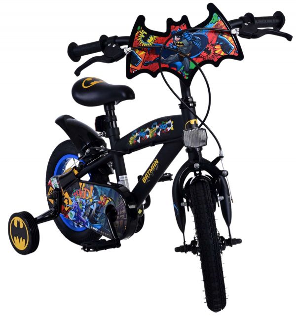 Batman Kinderfiets - Jongens - 12 inch - Zwart - Twee handremmen