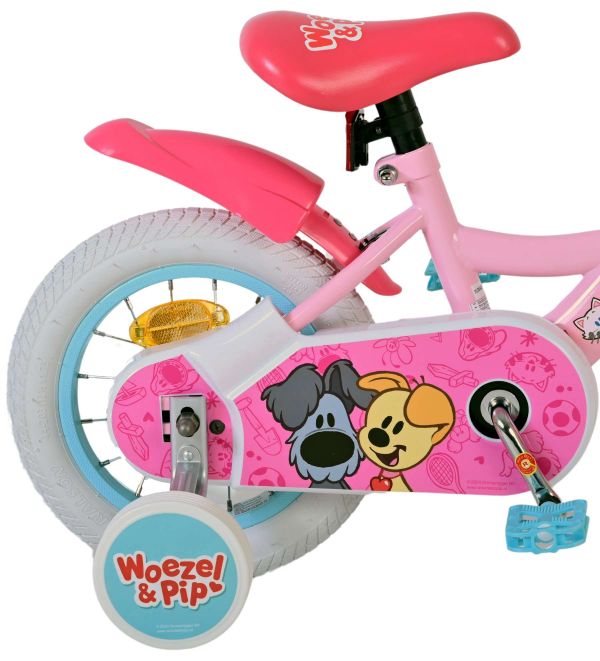 Woezel & Pip Kinderfiets - Meisjes - 12 inch - Roze