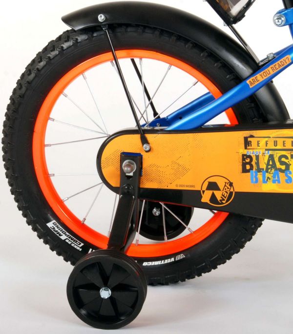 NERF Kinderfiets - Jongens - 16 inch - Satijn Blauw