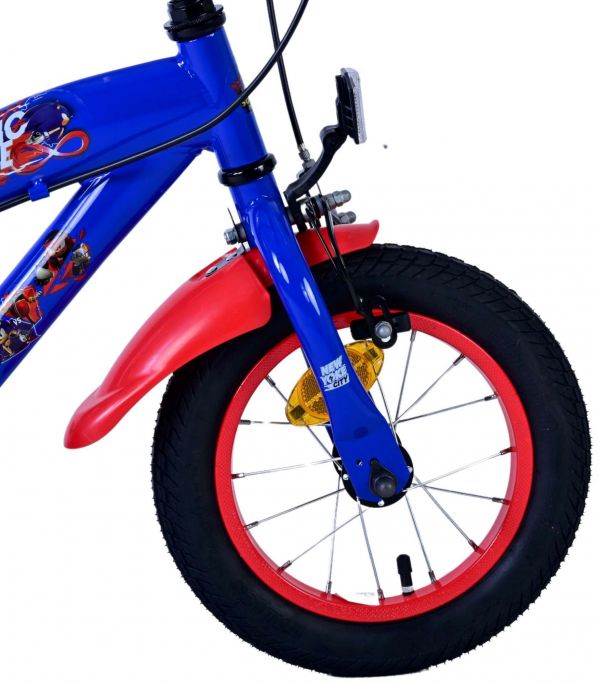 Sonic Prime Kinderfiets - Jongens - 12 inch - Blauw Rood - Twee handremmen