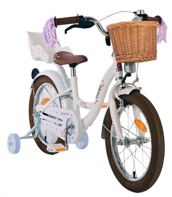 Volare Blossom Kinderfiets - Meisjes - 16 inch - Wit