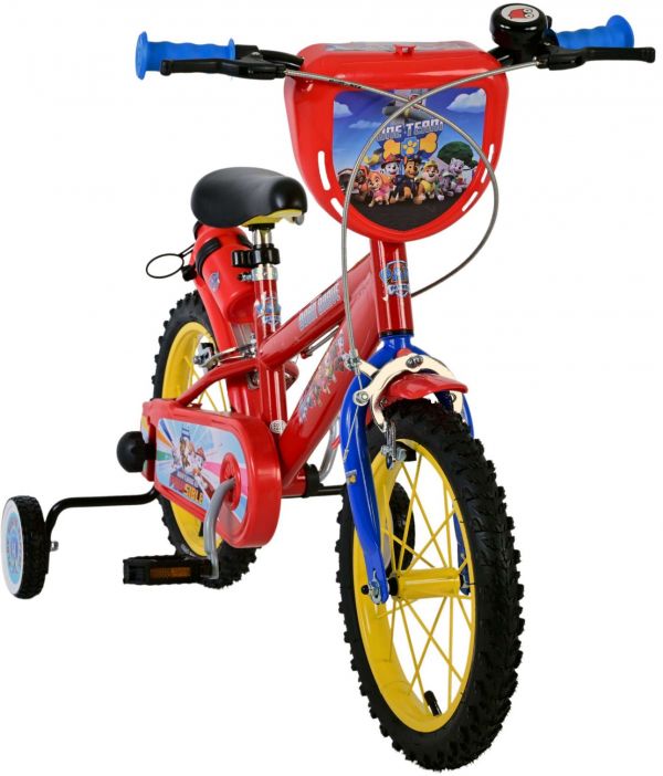 Paw Patrol Kinderfiets - Jongens - 14 inch - Rood - Twee handremmen