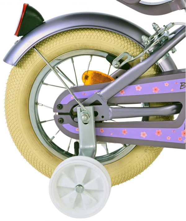 Volare Blossom Kinderfiets - Meisjes - 12 inch - Paars - Twee handremmen