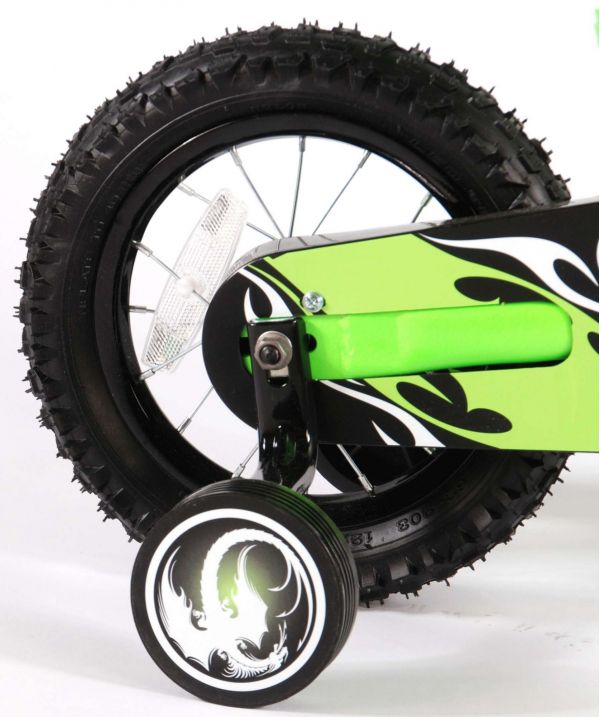 Volare Motorbike Kinderfiets - Jongens - 12 inch - Groen - 95% afgemonteerd