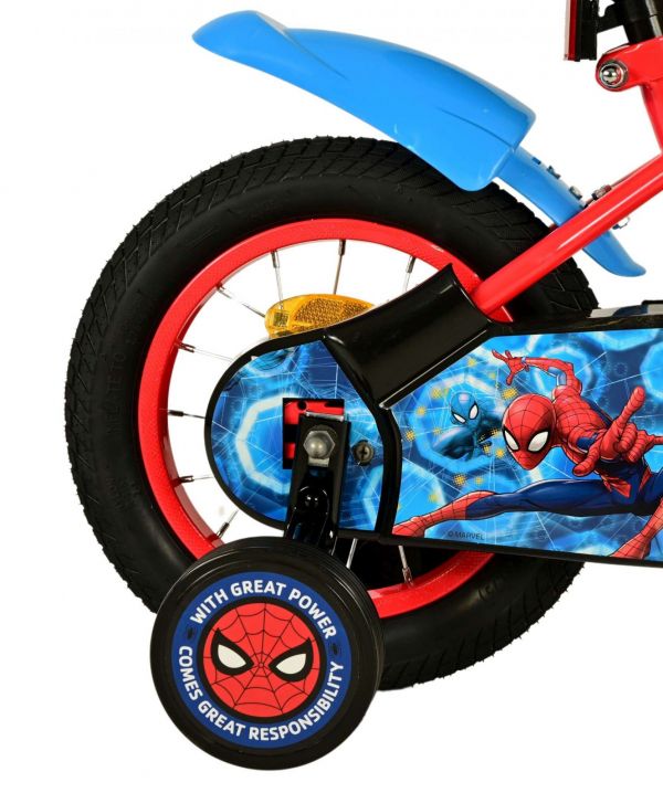 Spider-Man Kinderfiets - Jongens - 12 inch - Blauw/Rood