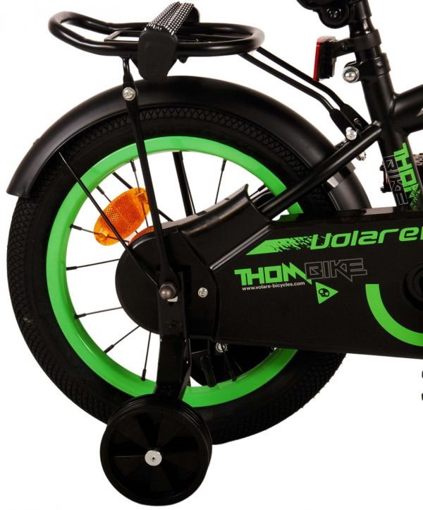 Volare Thombike Kinderfiets - Jongens - 14 inch - Zwart Groen