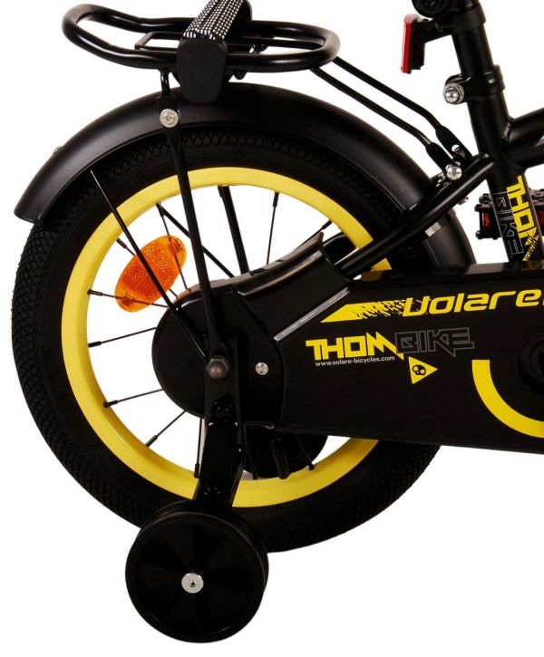 Volare Thombike Kinderfiets - Jongens - 14 inch - Zwart Geel