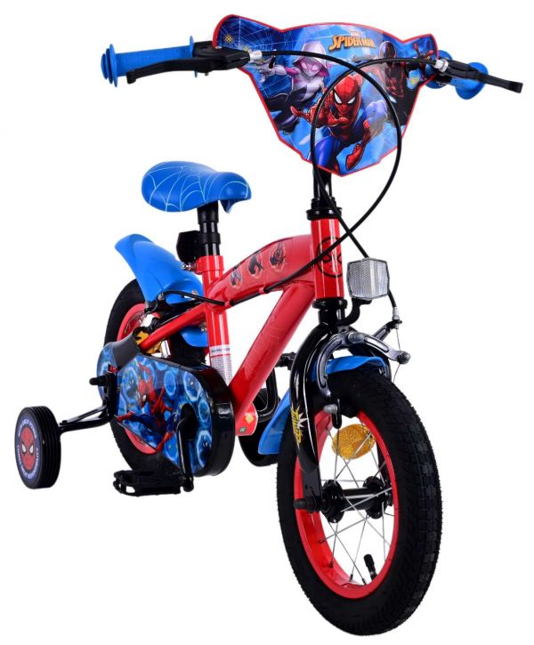 Ultimate Spider-Man Kinderfiets - Jongens - 12 inch - Blauw/Rood - Twee handremmen