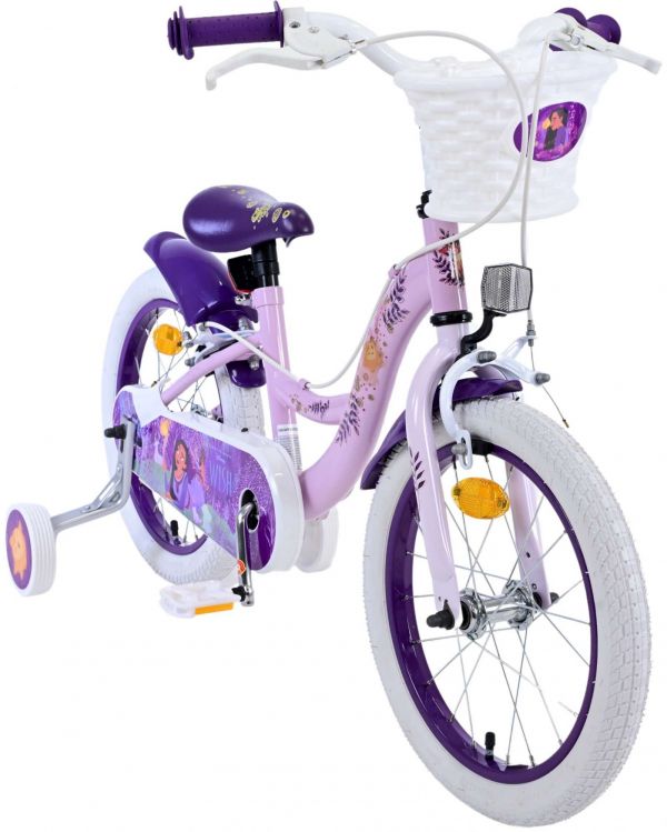 Disney Wish Kinderfiets - Meisjes - 16 inch - Paars - Twee handremmen