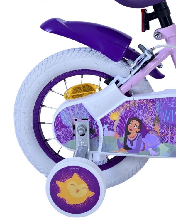 Disney Wish Kinderfiets - Meisjes - 12 inch - Paars - Twee Handremmen