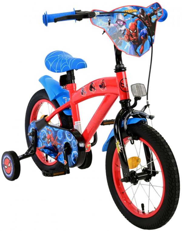 Marvel Spider-Man Kinderfiets - Jongens - 14 inch - Rood/Blauw