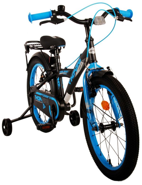 Volare Thombike Kinderfiets - Jongens - 18 inch - Zwart Blauw - Twee handremmen