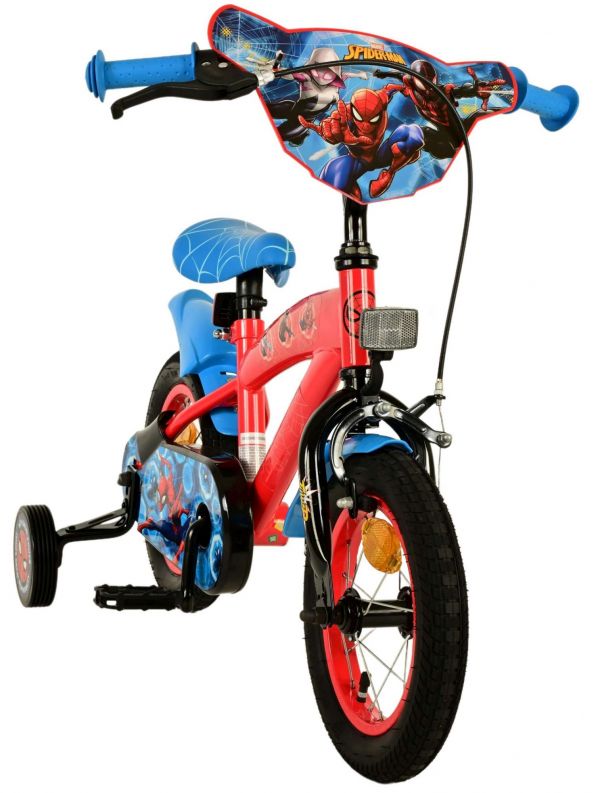 Spider-Man Kinderfiets - Jongens - 12 inch - Blauw/Rood