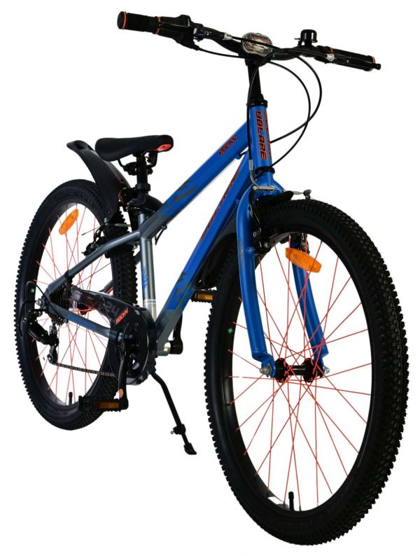 Volare Rocky Kinderfiets - 24 inch - Blauw - 7 speed