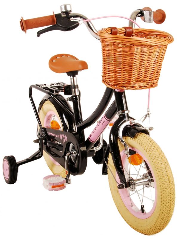 Volare Excellent Kinderfiets - Meisjes - 12 inch - Zwart