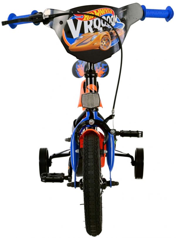 Hot Wheels Kinderfiets - Jongens - 12 inch - Zwart Oranje Blauw