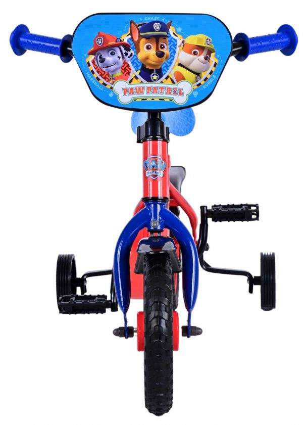 Paw Patrol Kinderfiets - Jongens - 10 inch - Rood/Blauw - Doortrapper