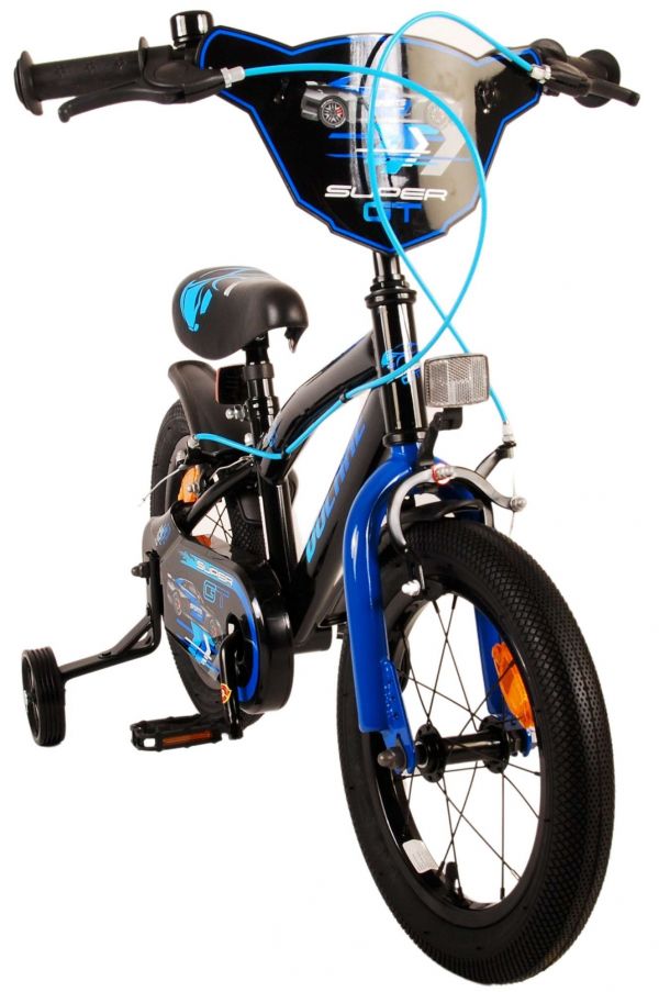 Volare Super GT Kinderfiets - Jongens - 14 inch - Blauw - Twee handremmen