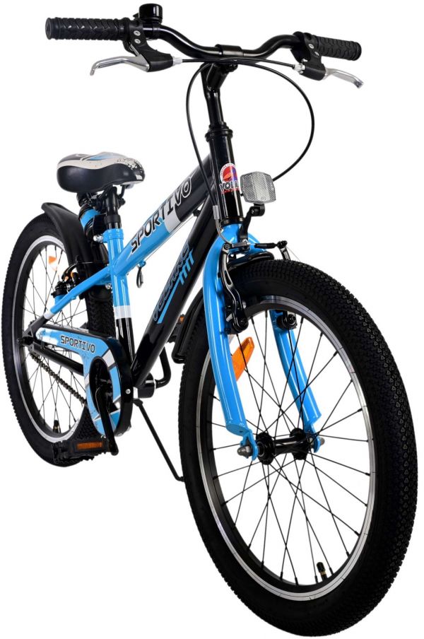 Volare Sportivo Kinderfiets - Jongens - 20 inch - Blauw - Twee handremmen