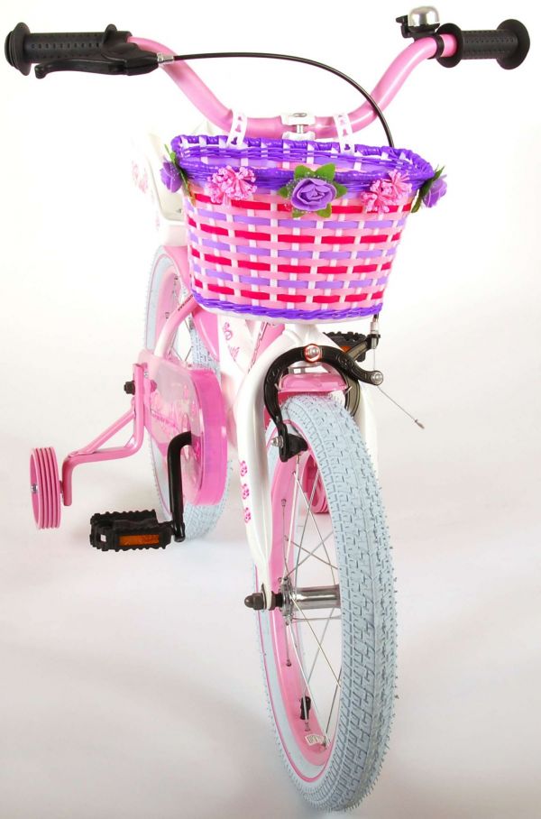 Volare Rose Kinderfiets - Meisjes - 16 inch - Roze/Wit - 95% afgemonteerd