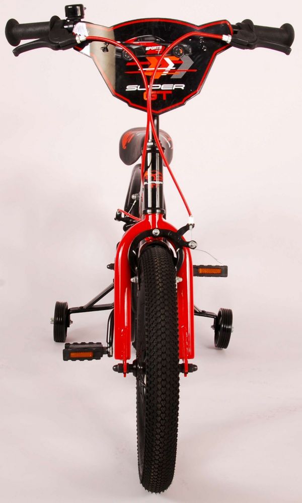 Volare Super GT Kinderfiets - Jongens - 16 inch - Rood - Twee handremmen